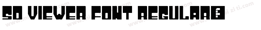 SD Viewer Font Regular字体转换